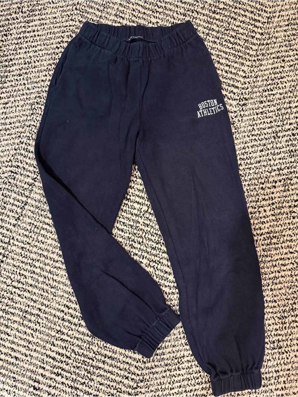 Brandy Melville Navy Blue 'Boston Athletics'  Joggers